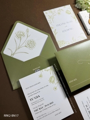 (RRK2-BN17) Thiệp Cưới KTS Hiện Đại