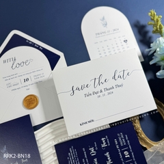 (RRK2-BN18) Thiệp Cưới KTS Hiện Đại