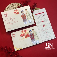 (RRTK-BN02) Thiệp Cưới Kéo Mẫu Hottrend