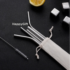 Bộ Ống Hút Inox Bảo Vệ Môi Trường, dễ dàng vệ sinh, Ống Hút Inox 304 an toàn, Bền Trọn Đời