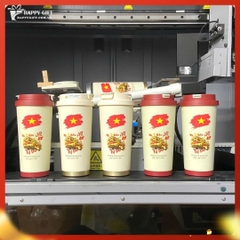 Ly giữ nhiệt coffee dung tích 530ml, thiết kế mới tối giản, tiện lợi có ống hút