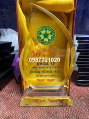 Cúp pha lê,KỶ NIỆM chương pha lê Vinh Danh in ấn theo yêu cầu