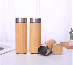 Bình Giữ Nhiệt Bằng Tre, Lõi inox 304, KHẮC TÊN,CÂU CHÚC THEO YÊU CẦU