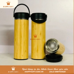 Bình giữ nhiệt bọc tre-Quà tặng doanh nghiệp trang trọng, ý nghĩa