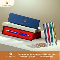 Bút Bi Ký chất liệu vỏ nhôm Quà Tặng Giá Rẻ - Khắc lazer, in uv