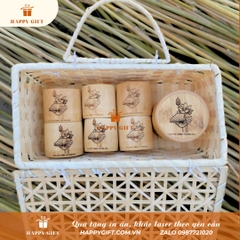 Giỏ tre đựng quà, lẵng tre gói quà tết cổ truyền , giỏ tre đựng hoa quả trang trí ngày lễ tết.