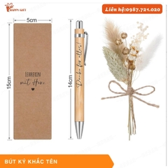 Bút bi kí tre - Nhận khắc lazer theo yêu cầu giá cả hợp lý - Quà Tặng Giá Rẻ - Khắc lazer, in uv