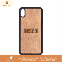 Khắc Laser ốp lưng gỗ