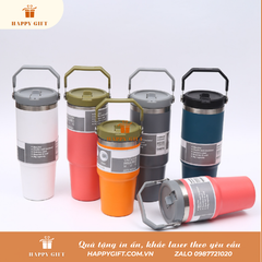 Cốc giữ nhiệt nắp bật có quai xách