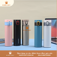 Bình giữ nhiệt văn phòng nắp khóa móc cài