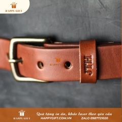 Khắc Laser thắt lưng da theo yêu cầu, Khắc laser thắt lưng da làm quà tặng doanh nghiệp, quà tặng sự kiện