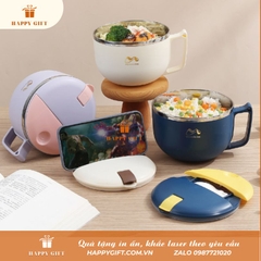 Cốc ăn mì phong cách Nhật Bản, bát mì, hộp cơm văn phòng