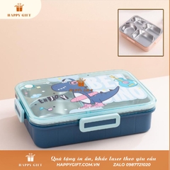 Hộp cơm giữ nhiệt 4 ngăn in hình động vật