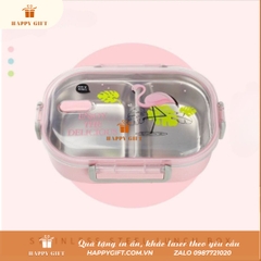 Hộp cơm giữ nhiệt 2 ngăn phong cách Bắc Âu