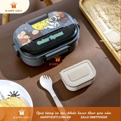Hộp cơm giữ nhiệt trẻ em kèm thìa và bát súp HC.22.G20