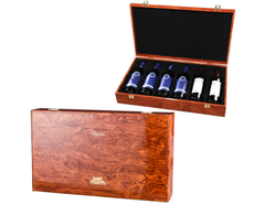 Hộp rượu vang gỗ 6 ngăn có dụng cụ mở rượu , Hộp quà Tết, Quà tặng doanh nghiệp, Quà tặng sự kiện