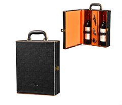 Hộp rượu vang đôi đính đá HR48 có dụng cụ mở rượu , Hộp quà Tết, Quà tặng doanh nghiệp, Quà tặng sự kiện