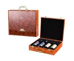 Hộp rượu vang gỗ 4 ngăn có dụng cụ mở rượu , Hộp quà Tết, Quà tặng doanh nghiệp, Quà tặng sự kiện