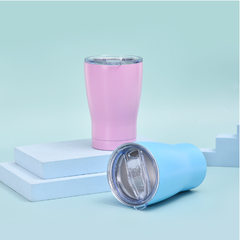 Cốc giữ nhiệt phong cách Brazil có nắp trong suốt, Cốc giữ nhiệt in tên logo thương hiệu