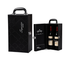 Hộp rượu vang đôi Superior có dụng cụ mở rượu , Hộp quà Tết, Quà tặng doanh nghiệp, Quà tặng sự kiện