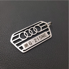 Quà tặng móc khóa khắc tên, móc khóa logo xe hơi MK103 khắc tên, quà tặng doanh nghiệp