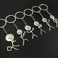 Quà tặng móc khóa khắc tên, móc khóa Stickman vui nhộn khắc tên, quà tặng doanh nghiệp