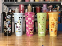 Ly giữ nhiệt in hình750ml tặng 1 nút bịt ống hút,1 nút bịt chống tràn,1 túi trong,1 ống hút