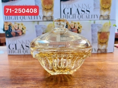 Hộp đựng bánh kẹo tết thủy tinh màu hổ phách