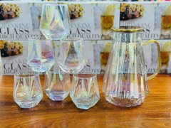 mã 01-sét bình kèm 6 cốc thủy tinh chịu nhiệt cao