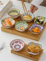 Mã 5- Bộ Bát Ăn Cơm Hoạ Tiết Hoa Văn