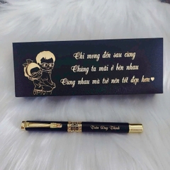 🎁 HỘP BÚT KHẮC LASER CAO CẤP – QUÀ TẶNG DOANH NGHIỆP SANG TRỌNG 🎁