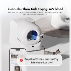 Cát Vệ Sinh Cho Mèo PETKIT Giúp Theo Dõi Nước Tiểu