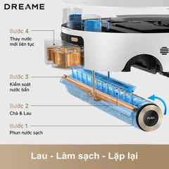 Robot hút bụi lau nhà thông minh Dreame Aqua10 Roller
