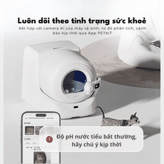 Cát Vệ Sinh Cho Mèo PETKIT Giúp Theo Dõi Nước Tiểu