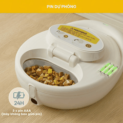 Máy cho chó mèo ăn pate tự động làm lạnh UBPet F21 - Bảo quản pate 24h