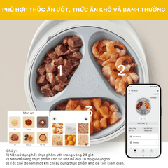 Máy cho chó mèo ăn pate tự động làm lạnh UBPet F21 - Bảo quản pate 24h