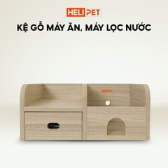 Kệ Gỗ Máy Ăn, Máy Lọc Nước Cho Chó Mèo HELIPET Chống Gù