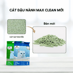 Cát đậu nành Max Clean hương trà xanh - Hạt dài nhỏ