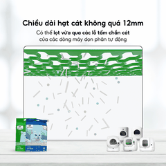 Cát đậu nành Max Clean hương trà xanh - Hạt dài nhỏ