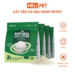 Cát Mèo PETKIT, Cát Vệ Sinh Cho Mèo Từ Sắn & Đậu Nành  Hữu Cơ Khử Mùi Tốt, Ít Bụi