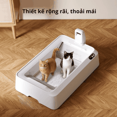 Máy dọn vệ sinh mèo Petkit Purobot Crystal Duo có Camera AI