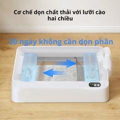 Máy dọn vệ sinh mèo Petkit Purobot Crystal Duo có Camera AI