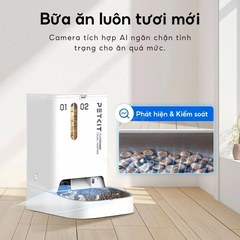 Máy cho ăn tự động PETKIT YumShare Dual-hopper có Camera