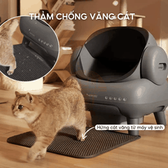 Thảm hứng cát máy dọn vệ sinh mèo Neakasa M1