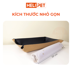 Chậu Cát Vệ Sinh Cho Mèo HELIPET Bằng Da Simili Có Thể Gấp Gọn
