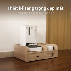 Kệ Gỗ Máy Ăn, Máy Lọc Nước Cho Chó Mèo HELIPET Chống Gù