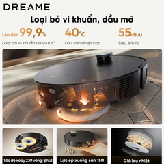 Robot hút bụi lau nhà thông minh Dreame X60 Master