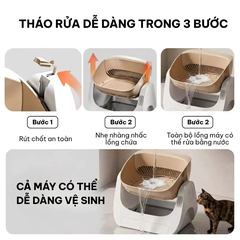 Máy dọn vệ sinh mèo tự động HELIPET Open Top Basic