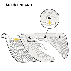 Tấm chắn xả cát của máy dọn vệ sinh mèo HeLiPet Open Top