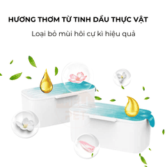 Combo 2 viên sáp khử mùi máy dọn vệ sinh cho mèo HeLiPet
